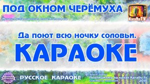 Караоке - «Под окном черёмуха» Русская народная песня