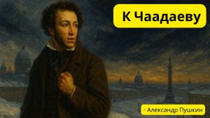 К Чаадаеву- Александр Пушкин