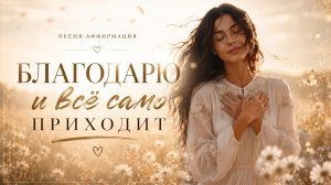 БЛАГОДАРЮ 🙏 Включи Поток Благодарности прямо с утра | Песня-аффирмация для Счастья, Любви и Изобилия