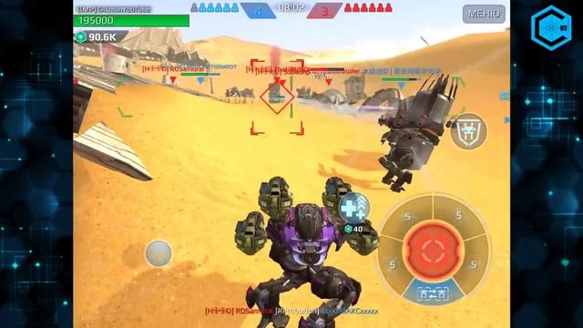ЖЕСТКИЙ МАХАЧ РАНДОМА С кланом ХУУД War Robots Random vs full HOOD! Clan Wars! смотреть онлайн