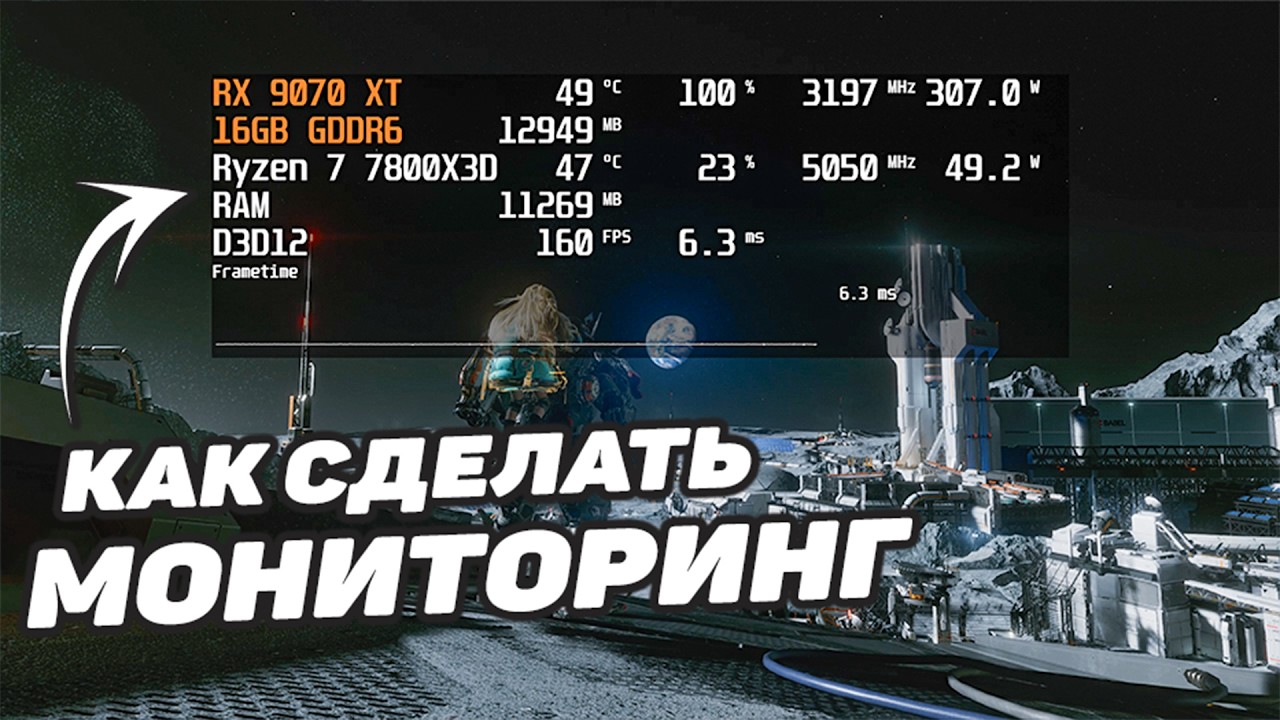 КАК НАСТРОИТЬ МОНИТОРИНГ ДЛЯ ИГР В MSI AFTERBURNER