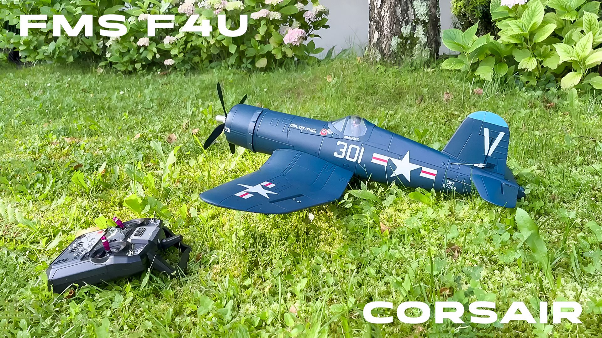 FMS F4U Corsair V2 RTF Unboxing, Assembly & Maiden Flights on 2s-3s LiPo смотреть онлайн