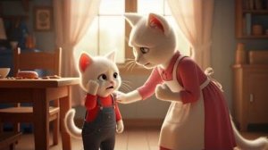 Мать преподает урок 🐱💔 #Эмоциональная история плачущего котенка ❤️