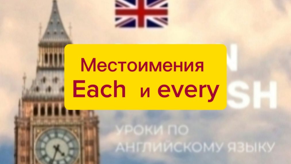 Английский язык.презентация местоимения each и every