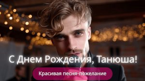 Таня, Танечка, Танюша 💖 Самое красивое поздравление с Днём Рождения!
