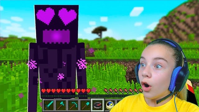 Как приручить питомца ЭНДЕРМЕНА в MINECRAFT! смотреть онлайн
