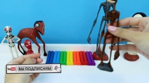 ЗАЯЦ ГУМАНОИД и Маленький ФОНАРЕГОЛОВЫЙ, СЫН СИРЕНОГОЛОВОГО | Лепим Творения Тревора Хендерсона