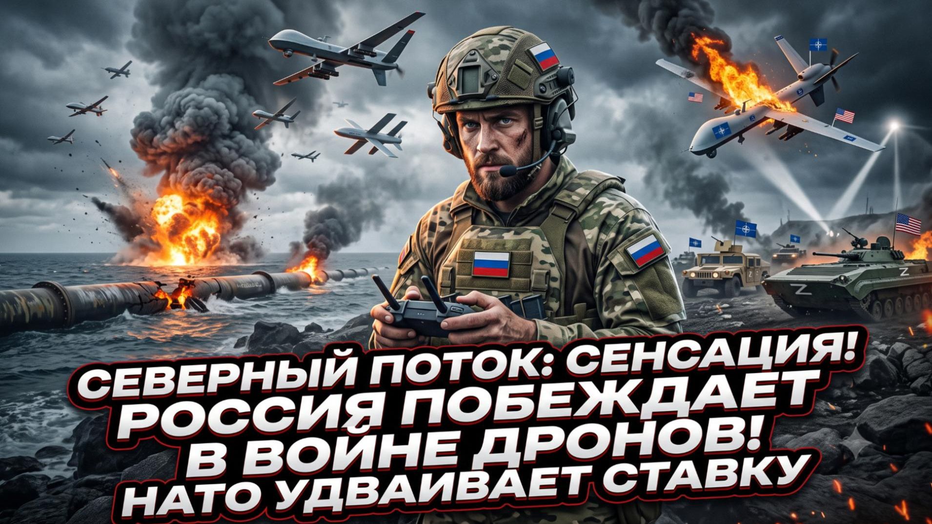 🤯Себастиан Сас | Факты по "Северному потоку": Россия выигрывает войну дронов, НАТО удваивает ставки смотреть онлайн