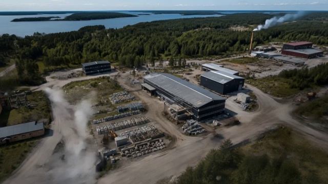 Камнеобрабатывающий завод в Карелии