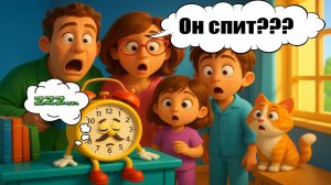 🌟Песня для детей |⏰ Будильник который проспал😂