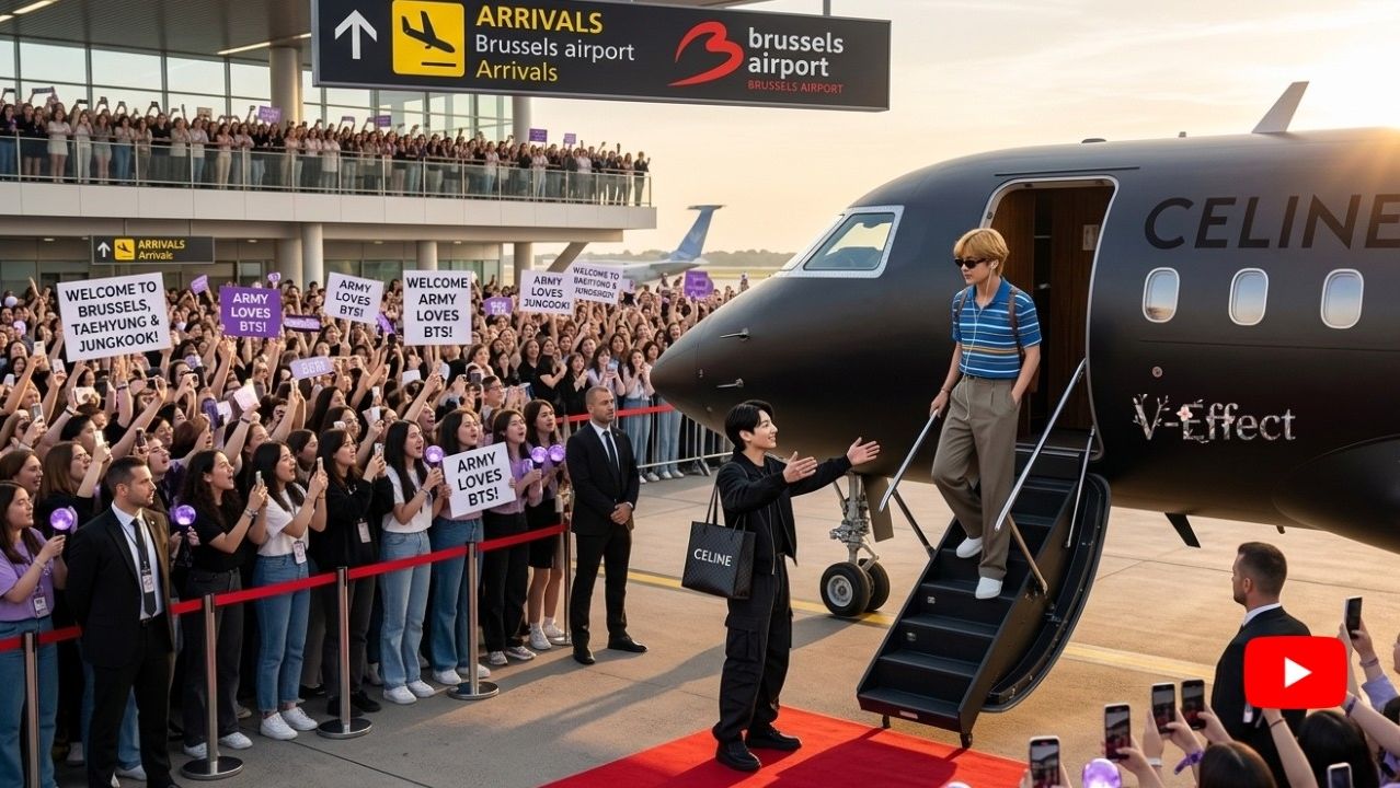 ✈️Самая приятная встреча! Чонгук встречает Тэхёна в Брюсселе у самолёта «Celine Jet»!🇧🇪 смотреть онлайн