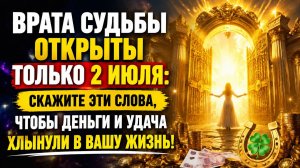 Врата судьбы открыты только 2 июля. Скажите на удачу.