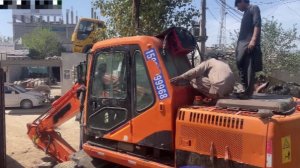 Новая жизнь старого экскаватора из Кореи. Пакистан