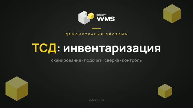 INTEKEY WMS — Инвентаризация на ТСД | Демо, часть 19 смотреть онлайн