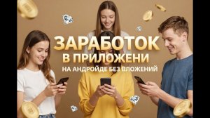 НОВОЕ ПРИЛОЖЕНИЕ НА АНДРОЙД ДЛЯ ЗАРАБОТКА БЕЗ ВЛОЖЕНИЙ