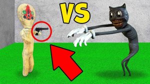 СКУЛЬПТУРА НАПАЛА на КАРТУН КЭТ, СМОЖЕТ ЛИ ОН ВЫЖИТЬ..? 1 ЧАСТЬ