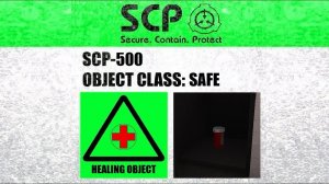 Scp-500 (Панацея) демонстрация (Scp зона 88) + 008