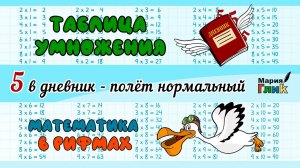 Таблица УМНОЖЕНИЯ в стихах - запомните на раз - два!