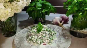 Лёгкий салатик с творогом!🥗🥗🥗