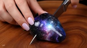 ИИ АСМР: ASMR: Нежно разрезаем хрустальный манго 🫑 для сна и релаксации