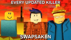 Победа с каждым обновлённым убийцей (выжившим) — обновление Swapsaken Reborn (Roblox)