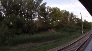 На закате до Краснодара. Под стук колес по участку Брюховецкая - Краснодар. Путешествие на поезде