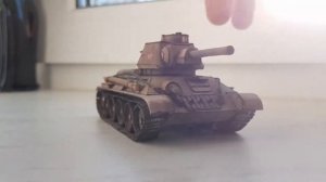 Собрал Танк  Т-34-76 В МАСШТАБЕ 1:50 Картон, Бумага