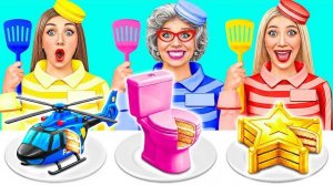 Кулинарный Челлендж в Тюрьме_ Я против Бабушки от Jelly DO Challenge