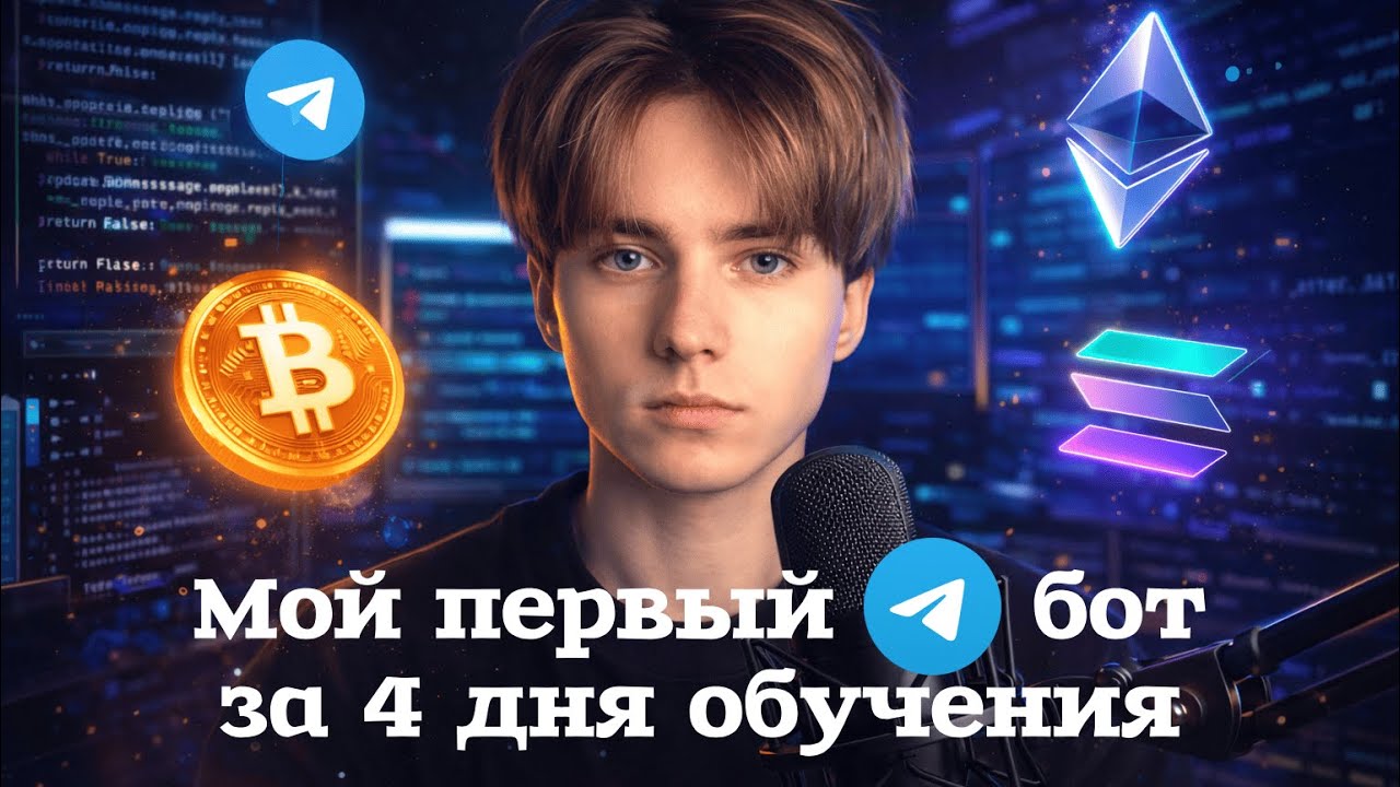 мой первый TG бот на python | криптоассистент с отслеживанием цен в реальном времени смотреть онлайн