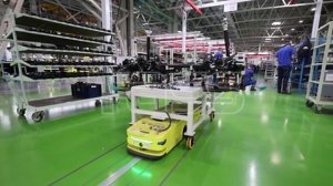 Производство электромобилей Амберавто А5 на заводе «Автотор» в Калининграде