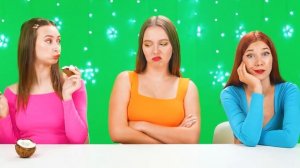 Домики Одного Цвета Челлендж _ МакДональдс vs Мороженое vs Пончики от TeenDO Challenge