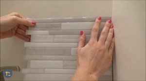 Самоклеящаяся ПВХ плитка на стену ванной своими руками