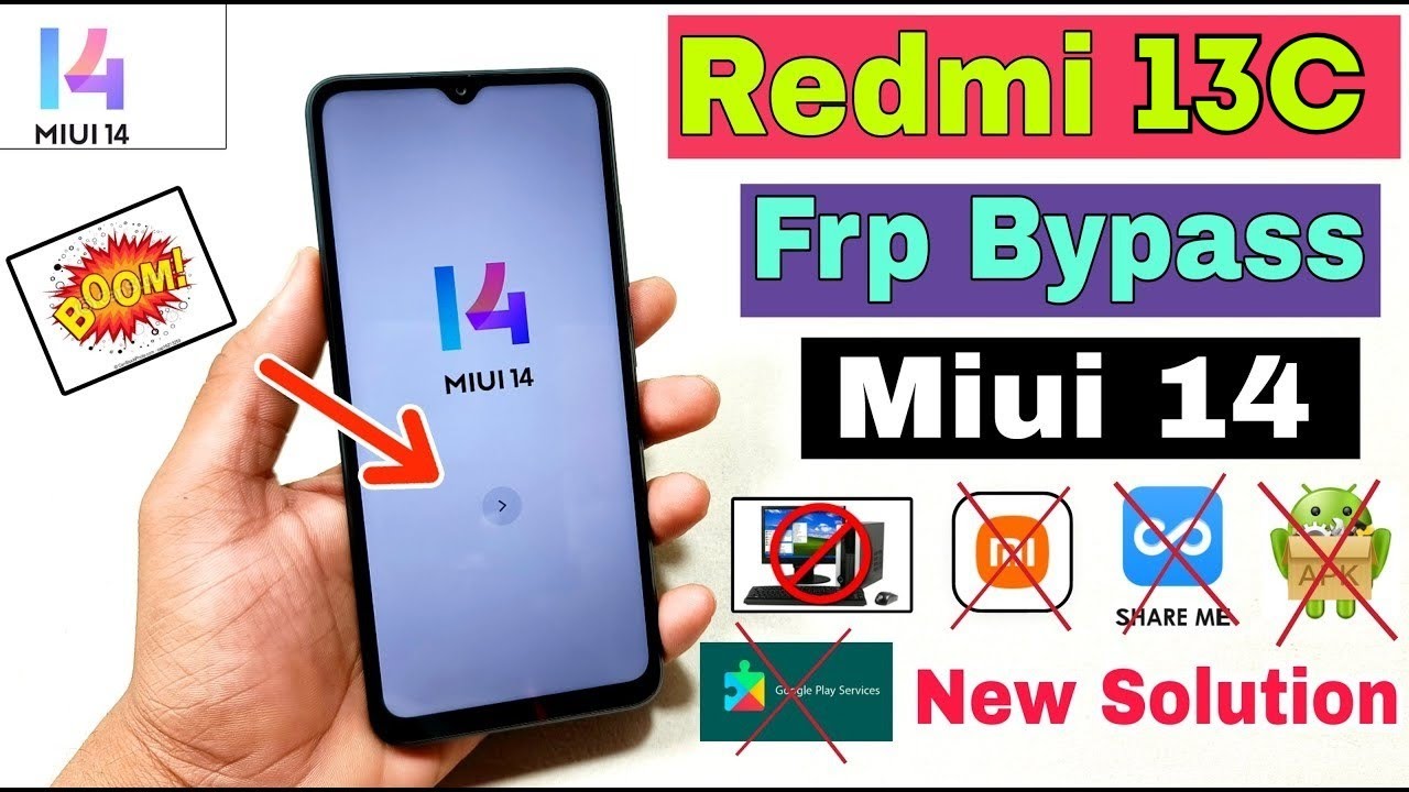 Сброс гугл аккаунта Redmi 13c Miui 14 /.Frp Google Account Redmi 13c Miui 14 Miui14 2024 New Method