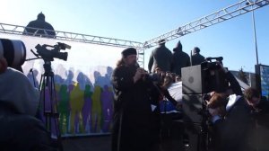 Протодиакон Андреей Кураев на митинге в защиту Тангейзера в Новосибирске HD