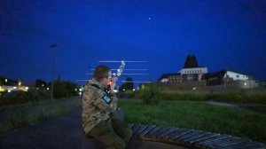 Связь через ретранслятор МКС. QSO c RA3VGD и OM4ATC.