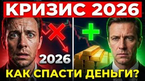 Кризис 2026 начался! Как спасти деньги: доллар золото акции?
