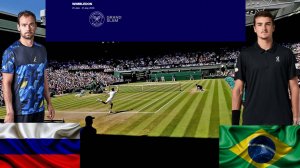 3/07 ⏰13:00 🇷🇺Роман Сафиуллин - (24) 🇧🇷Жоао Фонсека / 🏆Grand Slam 🇬🇧Уимблдон.3-й круг