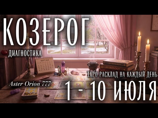 ♑️ КОЗЕРОГ 🎉 1 - 10 ИЮЛЯ 2026 🎉 Прогноз/Диагностика