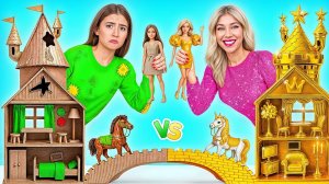 Строим Удивительный Кукольный Домик Дорогой vs Дешевый Челлендж # Смешные Челленджи Multi DO Smile