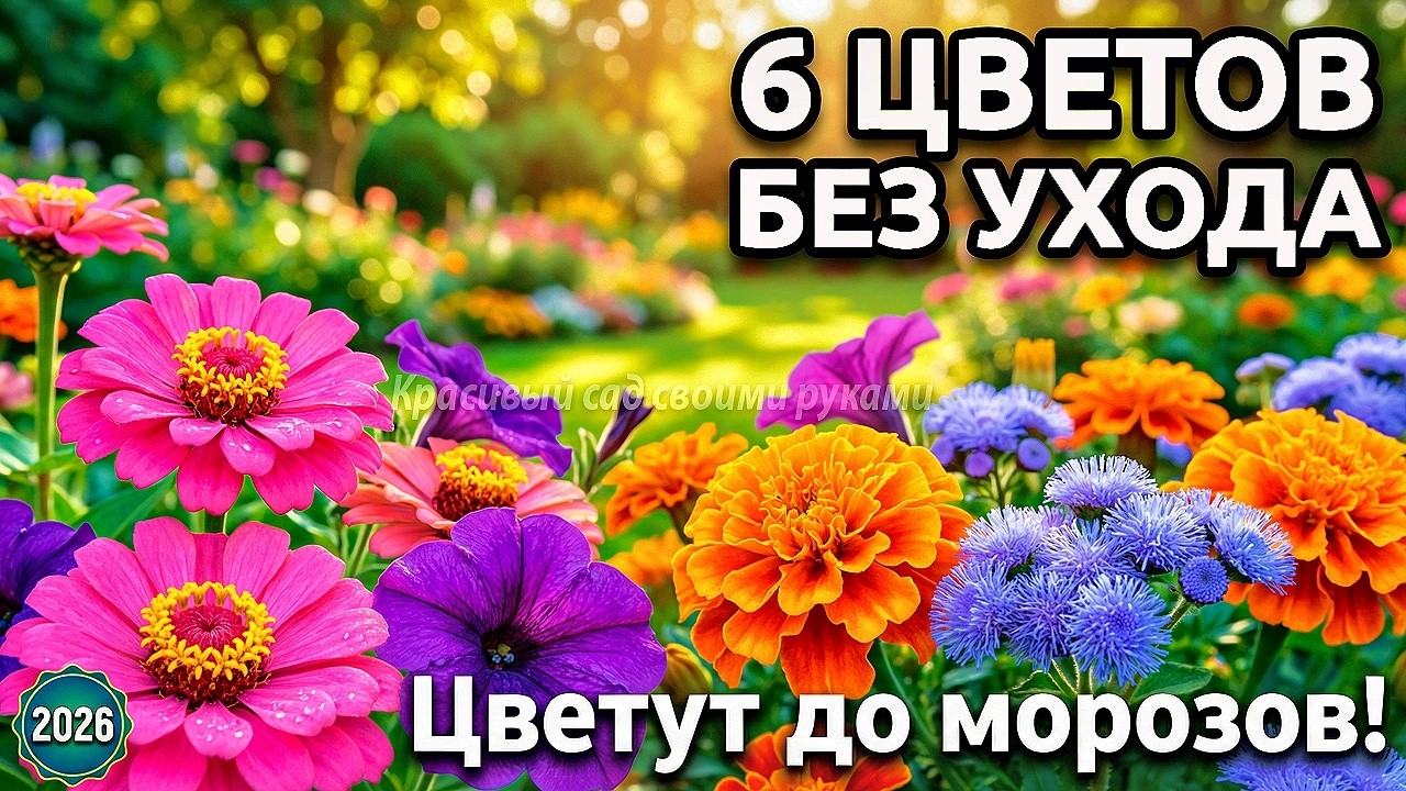 Только ЭТИ цветы посажу в 2026! Неприхотливые Цветут до морозов БЕЗ ухода! МОЙ СПИСОК ЦВЕТОВ НА 2026