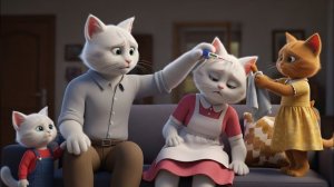 Мама-кошка заболела!🐱🤒💔 #Грустная семейная история и эмоциональная забота 🏠🩹✨