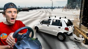 ДРИФТ НА ЗАДНЕПРИВОДНОМ МАТИЗЕ ПО ГОРОДУ ЗАКОНЧИЛСЯ АВАРИЕЙ...! (BEAM NG DRIVE)