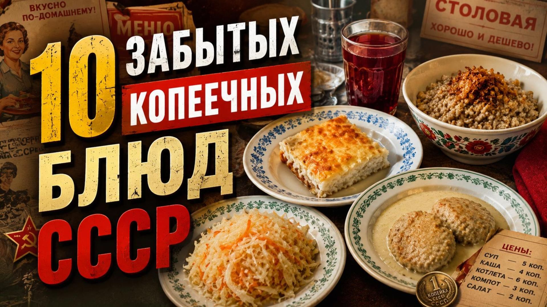 10 Забытых Копеечных Блюд СССР!