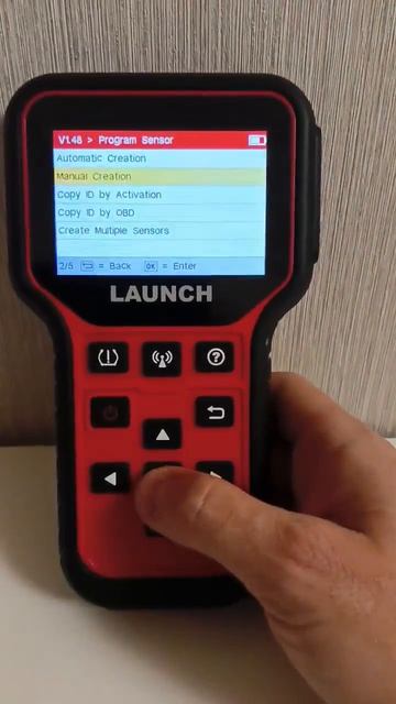 прописка датчиков Tpms через Launch 510