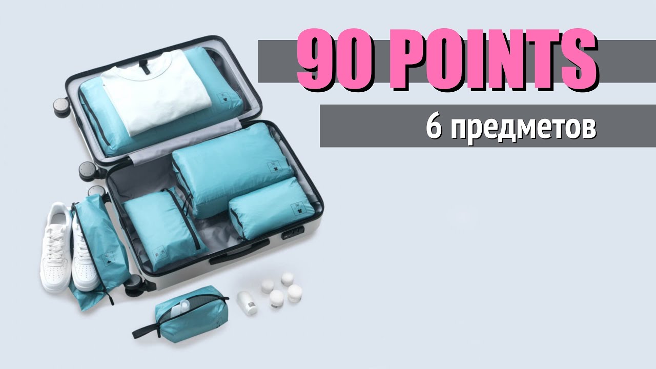 Набор сумок для багажа 90 points Basic Storage — (6 предметов) смотреть онлайн