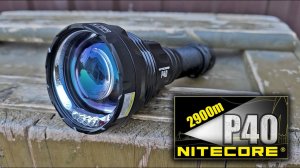 СверхДальнобойный фонарь в мире Nitecore P40@CorcoranAL Лазерный фонарь/Laser lantern