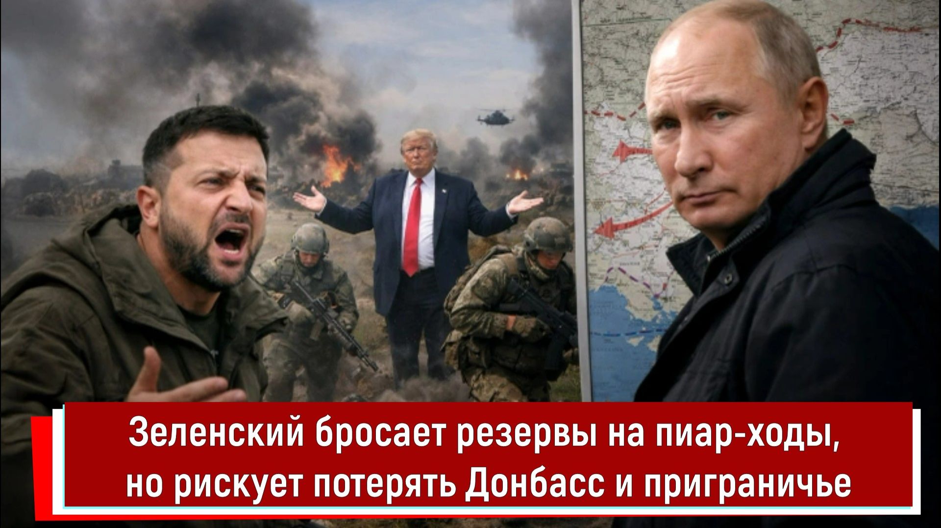 Зеленский бросает резервы на пиар-ходы, но рискует потерять Донбасс и приграничье смотреть онлайн