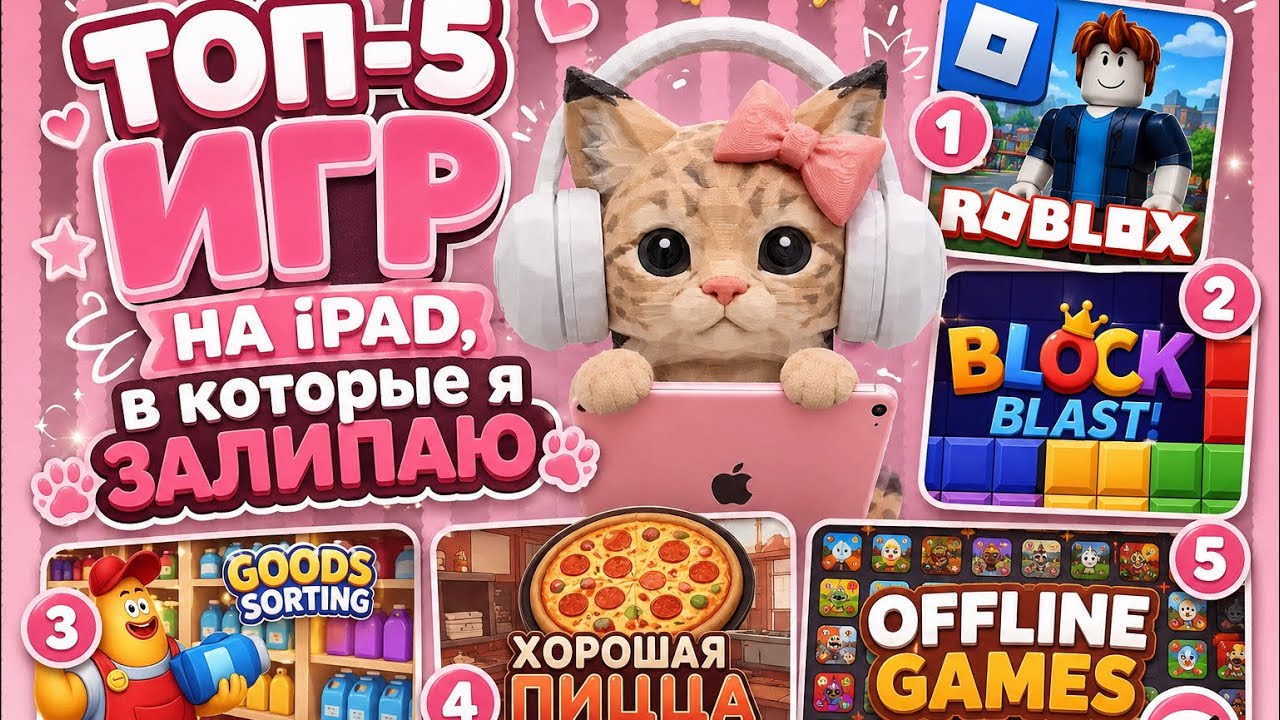 ТОП-5 ИГР НА IPad, в которые я ЗАЛИПАЮ 🐾