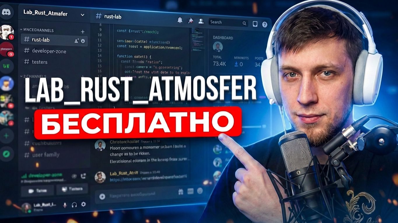 Lab-Rust-Atmosfer: Бесплатная Платформа для Разработчиков, Тестеров и Владельцев Серверов смотреть онлайн