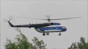 Вертолет Ми-8Т  над лесом